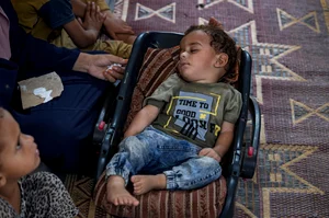 AP : A 10-month-old Abdel-Rahman Abu El-Jedian became the first confirmed case of Polio in Gaza in 25 years | 